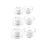 Silicone Eartips for  WF-1000XM6/XM5/XM4/XM3 XDcase Soft Noise Cancelling Earbud Tips Replacement Earplugs White 1