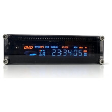 VFD Digital Clock with Vacuum ScreenCyberpunk Desktop Decoration