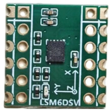 Module Capteur Six Axes LSM6DSV Compatible SPI/IIC pour Smol/SlimeVR - Enregistrement de Données D'Accéléromètre et de Gyroscope [SMQ]