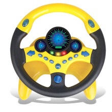 Interactive Driving Wheel Toy for Kids Steering Wheel with Lights & Sounds,Educational Driving Simulation for Children A