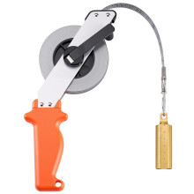 Oil Gauging Tape 15m/49Ft, Stainless Steel Oil Tank Sounding Tape Measure with 240g Brass Plumb Bob