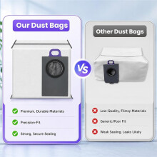 10 Pack Dust Bags Compatible for  Flow 2, 2.4L Large Capacity