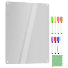 Acryl Magnetische Takenlijst/Wekelijks Koelkast-Whiteboard, Transparant, Droog Uitwisbaar Bord, Maaltijdplanner, Dagelijkse Klusjes A