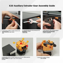 Extruder Gear Assembly for X2D 3D Printer Accessories Durable Metal Drive Gear Upgrade Kit