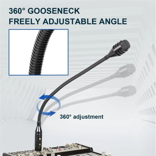 Gooseneck DJ Microphone XLR Male 3Pin Interface Professional Dynamic Microphone DJ Mic for Recording Studio 1