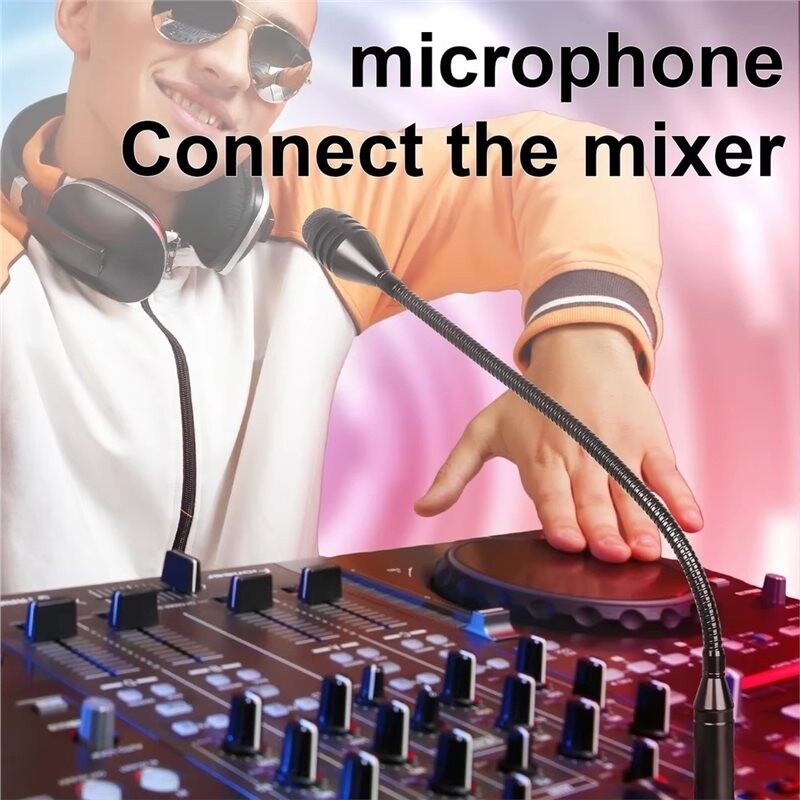 Gooseneck DJ Microphone XLR Male 3Pin Interface Professional Dynamic ...