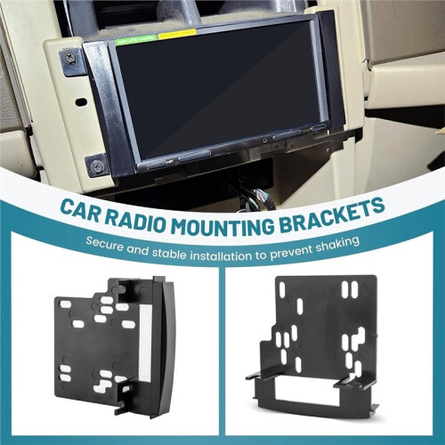 1 Set Kit di Montaggio per Autoradio Doppio DIN da Cruscotto (con Cablaggio) per Modelli per ,  e Compass Dal 2007 al 2016 1