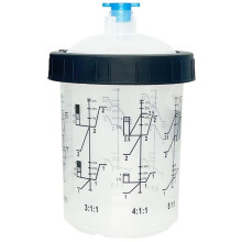 1Set Spray Gun Paint Mixing Cup H/O Quick Cup Paint System Spray Gun Tank 400ML Disposable Paint Cup