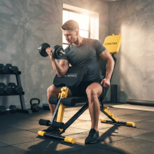 SPORTNOW Adjustable Weight Bench with 6 Backrest Positions, Leg Extension