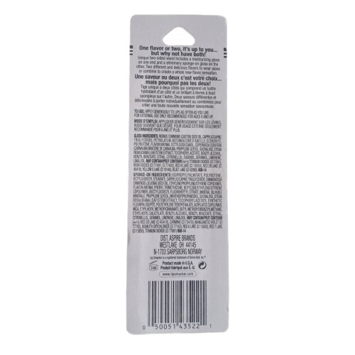Lip Smacker Layer-It Liquid + Gloss, Raspberry Orange Sorbet, 522 1