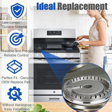 WB16X24722 Surface Burner Base for GE for Range/Stove/Oven/Cooktop,Replaces AP5986249 4454597 PS11726674