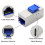 10PCS RJ45 for  Jack Inline Coupler Shielded, 10Gbps High-Speed RJ45 8P8C Shielded Ethernet Coupler for Cat7 6
