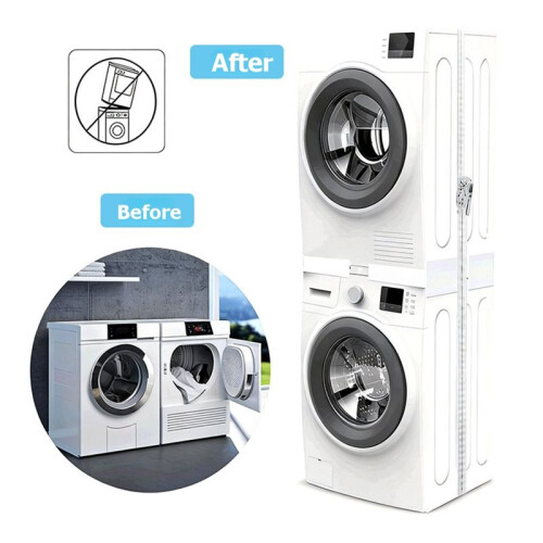 Adjustable Washer and Dryer Stacking Stand-Non-Slip Stacking Support Rack, Helps Save Space in the Laundry Room 2
