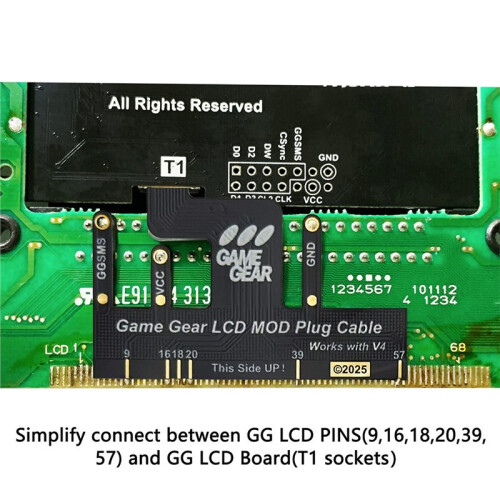 New V4.2B IPS OGS Pre-Laminated LCD Screen Kits for  Game Gear Full Screen Display LCD Highlight Brightness Screen