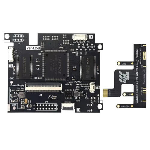 New V4.2B IPS OGS Pre-Laminated LCD Screen Kits for  Game Gear Full Screen Display LCD Highlight Brightness Screen 2