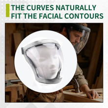 Full-Face Safety Shield (Includes 10 Replacement Filter Pads) - for Workshop, Gardening, and Renovation Tasks
