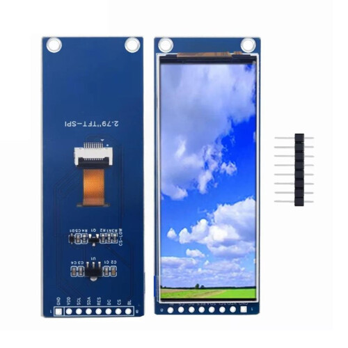 Módulo de Tela LCD TFT de 2,79 Polegadas com Resolução de 142x428, Conector SPI de 8 Pinos NV3007 e Painel de Tela Colorida. 1