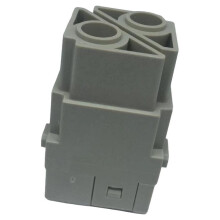 09140022753 MOD-STI-S Crimp Module, 2-Position Female Power Connector Module, 1000V 100A Heavy-Duty Connector Insert