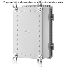 Outdoor Junction Box, IP67 Waterproof Plastic Enclosure for Electrical Project, Includes Mounting Plate and Wall Bracket