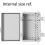 Outdoor Junction Box, IP67 Waterproof Plastic Enclosure for Electrical Project, Includes Mounting Plate and Wall Bracket 4