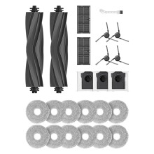 Kit de Acessórios para D30 Ultra/L40 Ultra: Escova Principal, Filtro HEPA, Sacos de Pó, Panos de Limpeza, Escovas Laterais