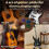 150-Pack Gitarrplektrum, 3 Olika Tjocklekar Elgitarrplektrum Färgglatt Celluloidgitarrplektrum för Gitarr Ukulele 7