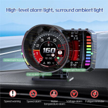 Car HUD -Board Computer OBD+GPS+RGB Gesture Recognition Speedometer Windshield Speed Turbo for Car Fault
