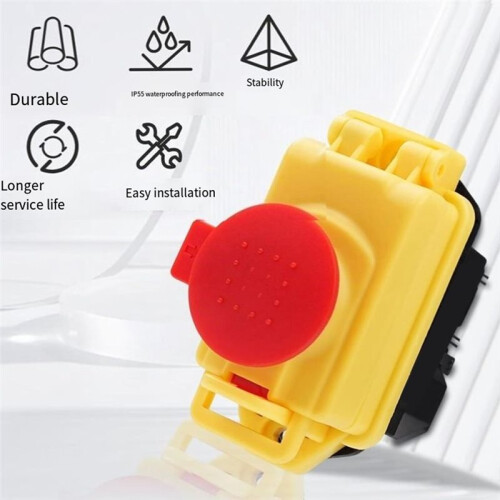 KJD17B Electromagnetic , IP55 Machine  250V 5 Pin 16A , for Table Saw, Drill Press, Grinder,No-Volt Release