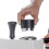 Gravity Coffee Tamper Stainless Steel Whirlwind Pattern Base Coffee Powder Distributor with Diamond Texture Handle 53mm 4
