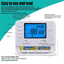 STN715 Programmable Thermostats for Home 1 Heat/ 1 Cool Conventional Single-Stage Systems