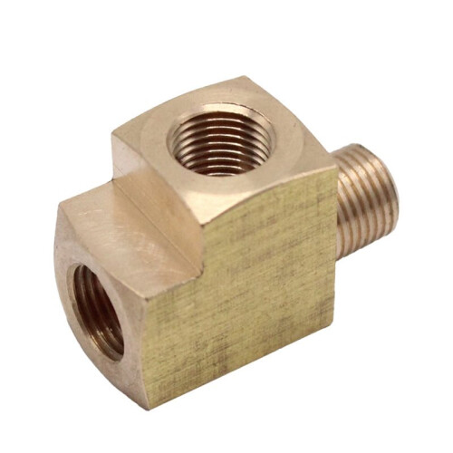 Hoekadapter M10x1 T-Connector voor Oliedruksensor van de Verdeler, Oliedrukmeteradapter