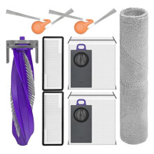 Para Flow 2 - Base Estándar con Depósito de Agua, Piezas de Aspiradora, Cepillo Lateral Principal, Filtro, Mopa, Bolsa para Polvo, Accesorios