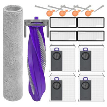 For  Flow 2 - Standard Dock with Water Tank Vacuum Parts Main Side Brush Filter Mop Dust Bag Accessories 14pcs