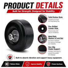 Rubber Foot Pads, Shock-Absorbing Feet 4-Pack of Rubber Shock Absorbers, Suitable for Generators, Air Compressors
