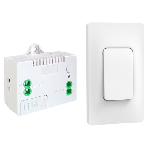 Wireless Self-Powered Without Battery Electr RF 433mhz US Remote Control  Kinetic 1-Gang  Light 1