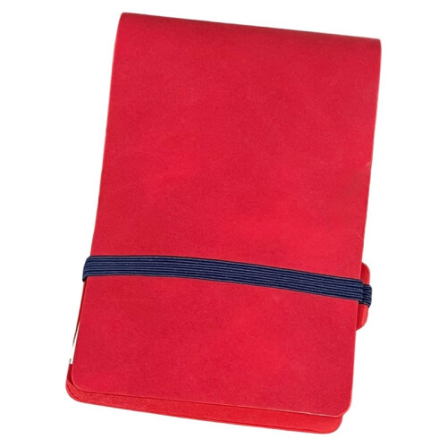 3Holes Loose Leaf Binding  Pocket Notebook with 60Sheets Iine Inner Page Stationery Notebook Red