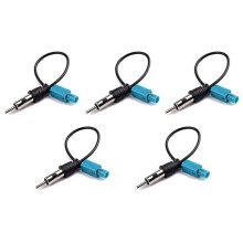 Car FM AM Stereo Radio Antenna Adapters Cable Fakra-Z Male to DIN Plug 15cm FM/AM Aerial to DIN Car Replacement Parts