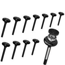 Nylon Garage Door Rollers 12 Pack for 2" Track, Quiet 2" Replacement, 90% Noise Reduction, 6200-2RS Sealed Bearings