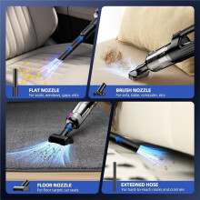 2-in-1 Handheld Car Vacuum Cleaner Cordless Air Blower Wireless Powerful Suction Dust Collector Home