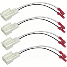 1 Juego/4 Piezas de Cables para Altavoces, Arneses de Cables y Cables para Subwoofer para Adaptadores de Altavoces de Automóviles para para