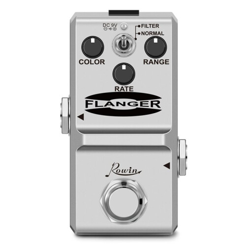 Rowin Elgitarr Effektpedal  Flanger Stompbox Filter/Normal True Bypass  Effektor för Gitarr och Bas