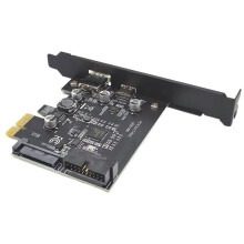 PCIE USB3.2 Expansion Card PCI-E USB Controller PCI E 1X to Type C Type-A 19Pin Adapter Multiplier Add  Cards 5Gbps