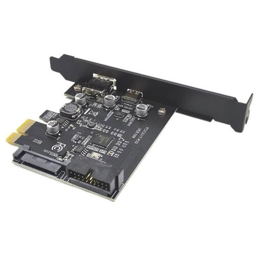 PCIE USB3.2 Expansion Card PCI-E USB Controller PCI E 1X to Type C Type-A 19Pin Adapter Multiplier Add  Cards 5Gbps