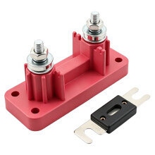 500A ANL Keramische Zekeringhouderkit, Hoogstroomzekeringblok met Beschermkap voor Auto, , Boot, Zonne-Energiecircuitbeveiliging