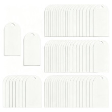 70PCS Frosted Acrylic Wedding Blank Place Card Clear Arch Gift Tag Name Plate Seating Chart DIY MarkPlace for Party