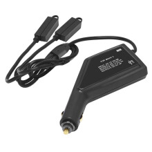 Chargeur de Batterie 3 en 1 avec Chargeur de Voiture USB pour Drone pour 2, Télécommande et Adaptateur Double Batterie USB