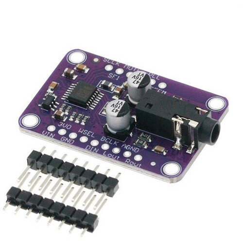 2 Stuks DAC-Modules MCU-1334 UDA1334A I2S DAC-Audio Stereo Decoder Module Printplaat voor  3,3V - 5V 1