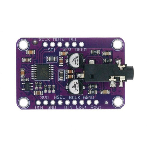 2 Stuks DAC-Modules MCU-1334 UDA1334A I2S DAC-Audio Stereo Decoder Module Printplaat voor  3,3V - 5V 2