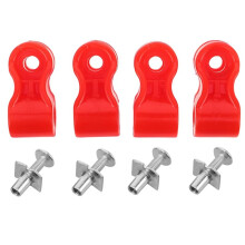Helmet Repair Kit with Screws and Visor Clips, Red Hardware Set for Baseball, Softball, and Hockey, Maintenance Tools