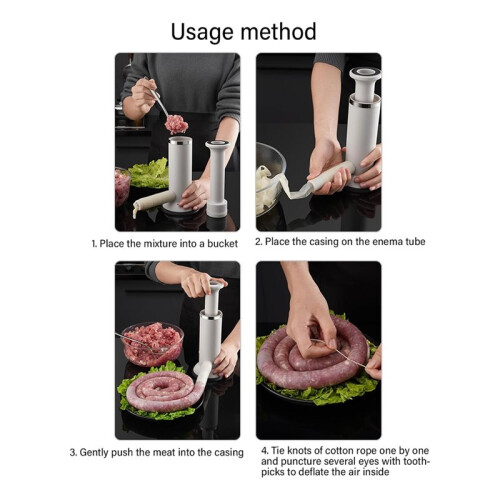 Horizontal Sausage Filling Tool Practical Meat Stuffer Horizontal Designs for Professional Kitchen Use Stuffer 1